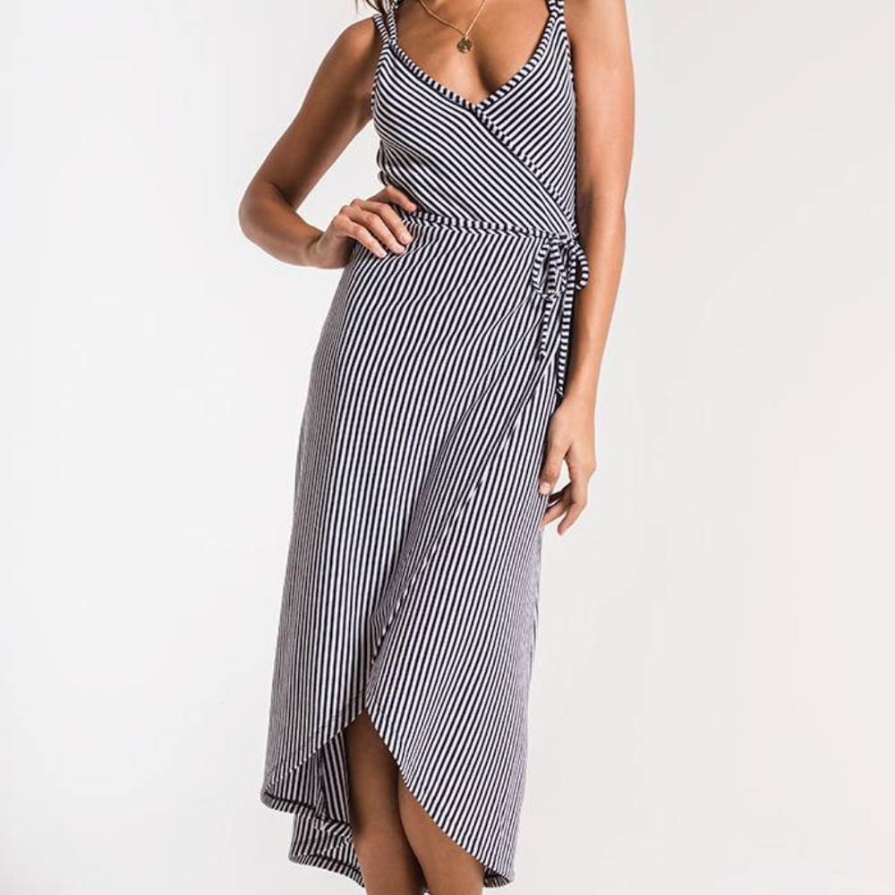 The Capri Wrap Midi Dress